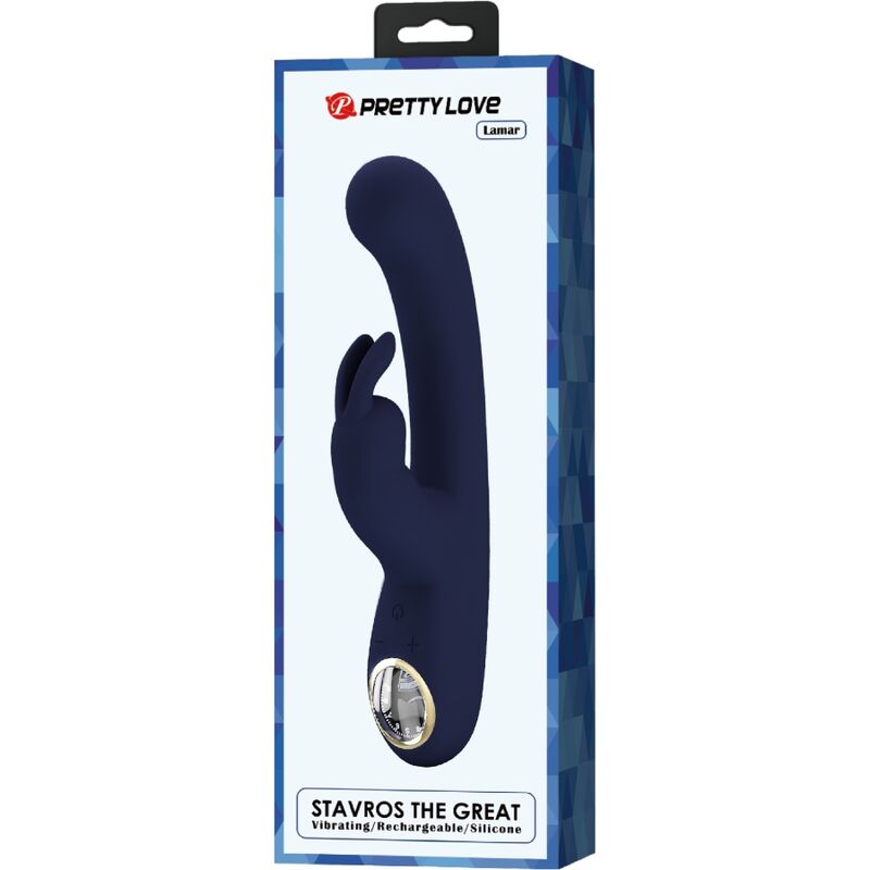Pretty Love – Vibromasseur Rabbit Étanche et Rechargeable Bleu