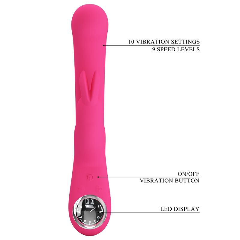 Pretty Love – Vibromasseur Rabbit Étanche et Rechargeable Rose