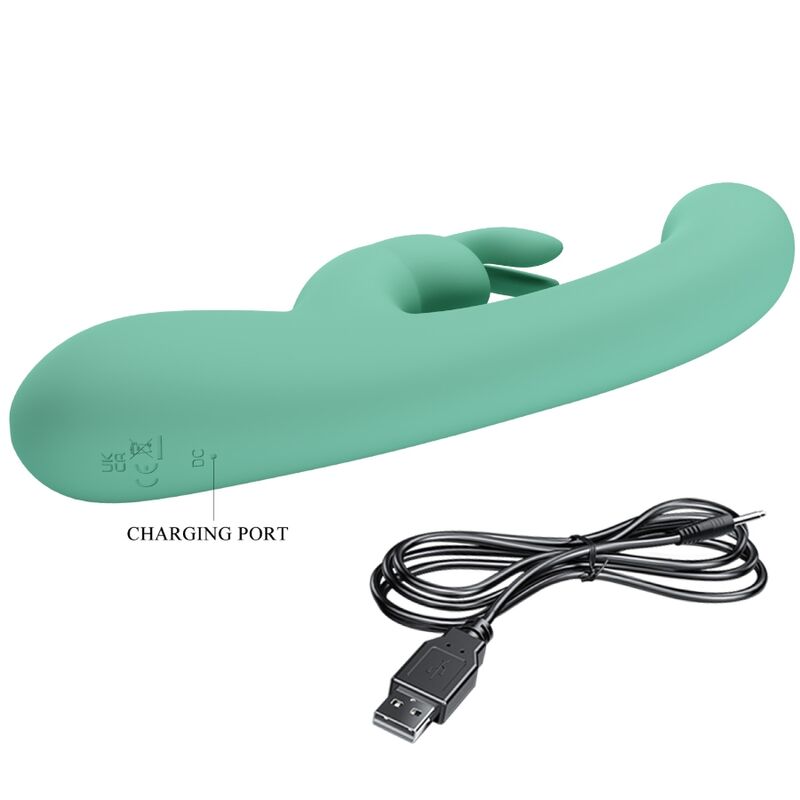 Pretty Love – Vibromasseur Rabbit Étanche et Rechargeable Vert