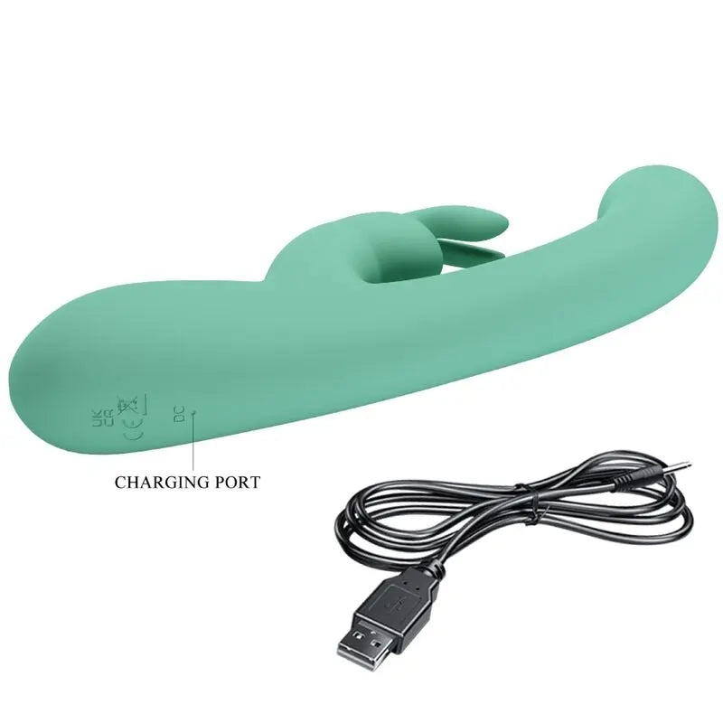 Pretty Love – Vibromasseur Rabbit Étanche et Rechargeable Vert