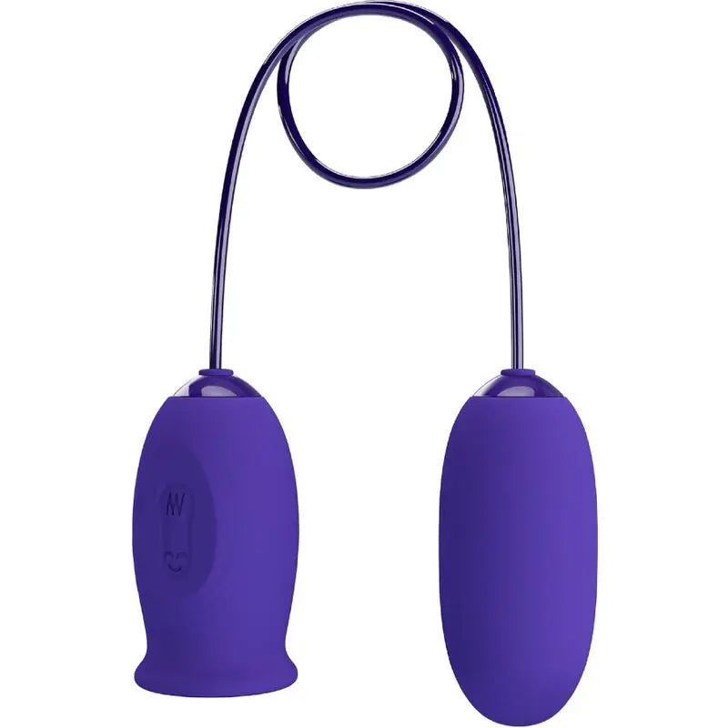Pretty Love – Oeuf vibrant de Poche avec stimulateur effet léchage – Violet
