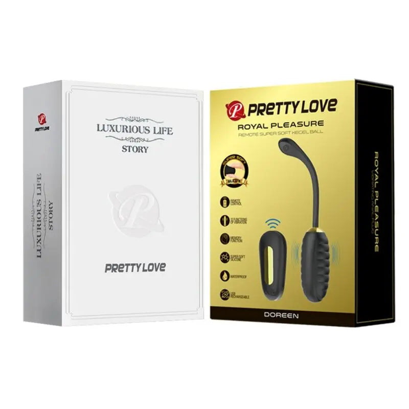 Pretty Love – Oeuf Vibrant de Luxe Rechargeable avec Télécommande – Or