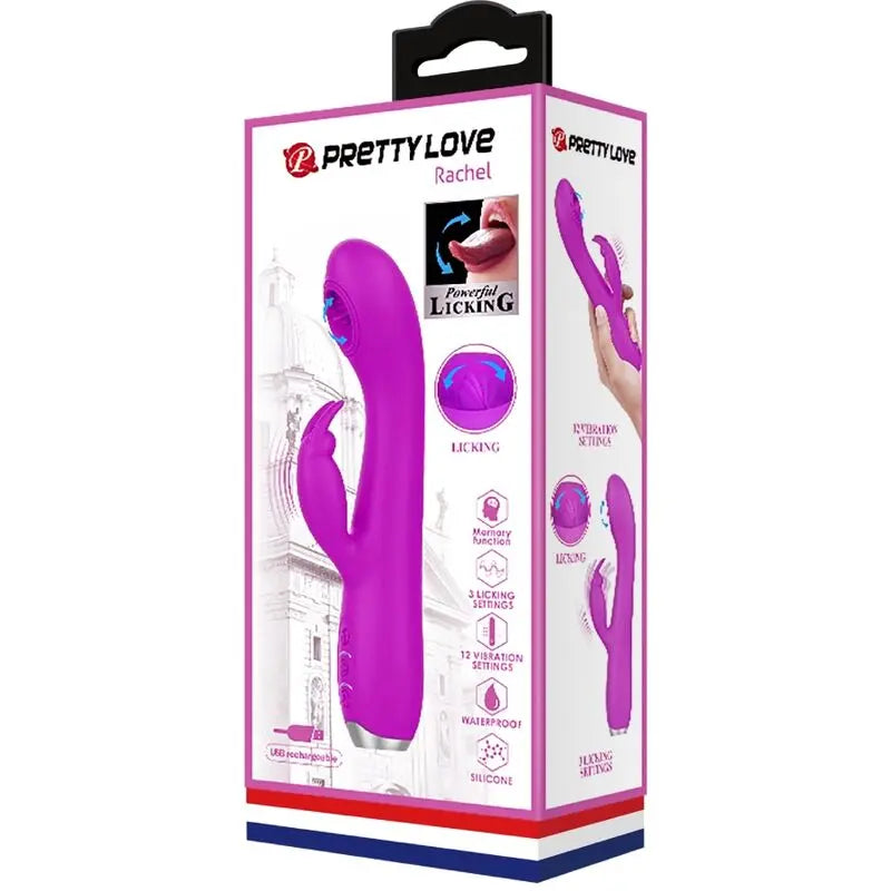Vibrateur Stimulant Rachel Ondes Pulsantes Violet - Pretty Love - PRETTY LOVE C-TYPE