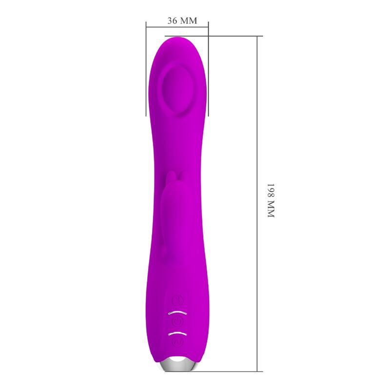 Pretty Love – Vibromasseur Rabbit à Ondes Pulsées Rechargeable Violet