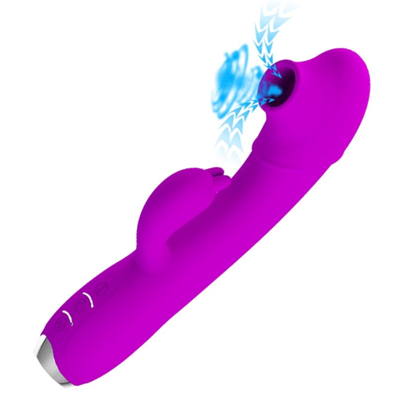 Pretty Love – Vibromasseur Rabbit à Ondes Pulsées Rechargeable Violet