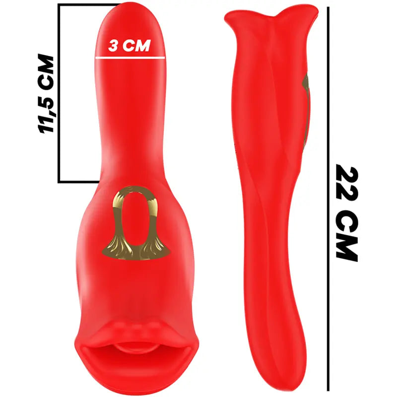 Stimulateur Clitoridien Siena Triple Plaisir Rouge - MIA - MIA