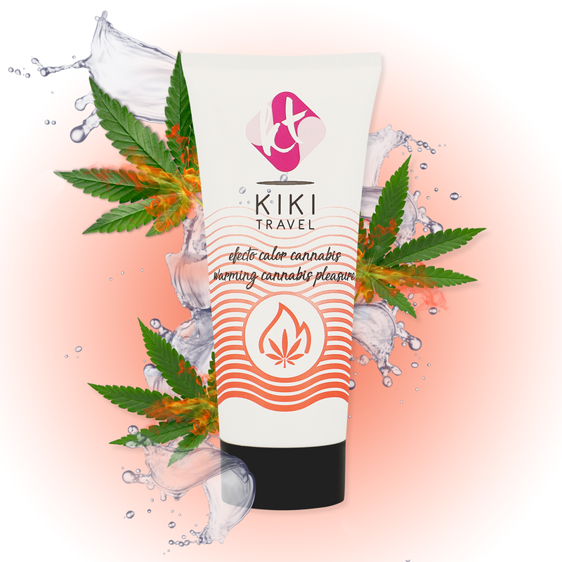 Kikí Travel Lubrifiant saveur cannabis avec effet chauffant 50 ml