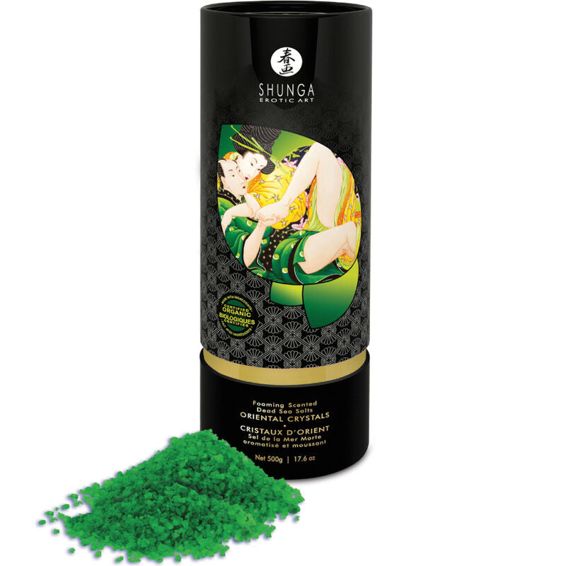 Shunga - Sel de Bain Moussant Cristaux d’Orient Fleur de Lotus BIO