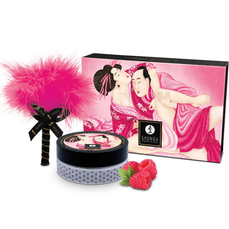 Shunga - Poudre Corporelle Framboise & Plumeau Douceur