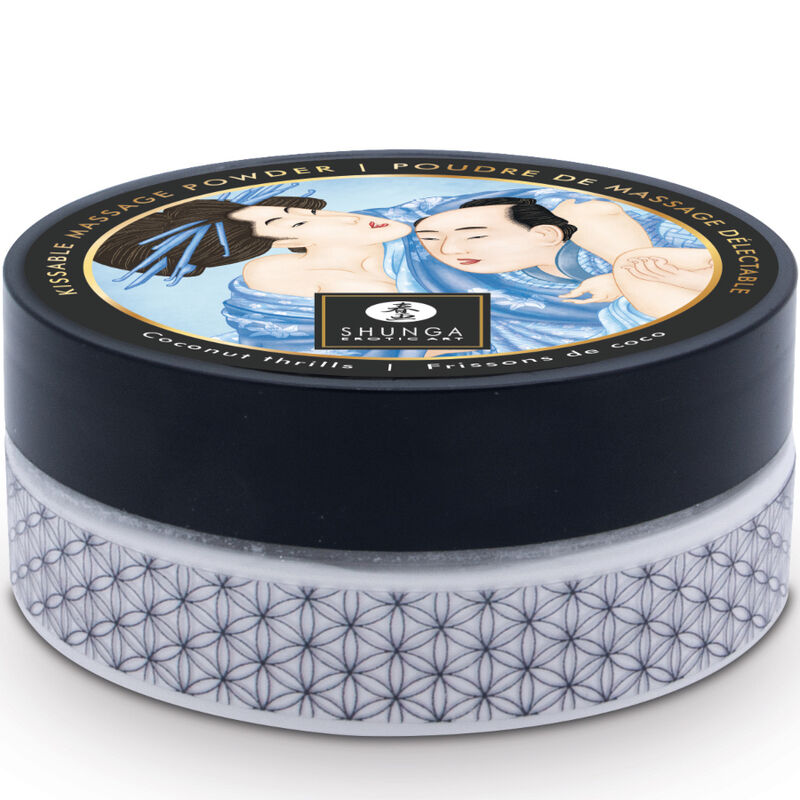 Shunga - Poudre Corporelle Noix de Coco & Plumeau Douceur
