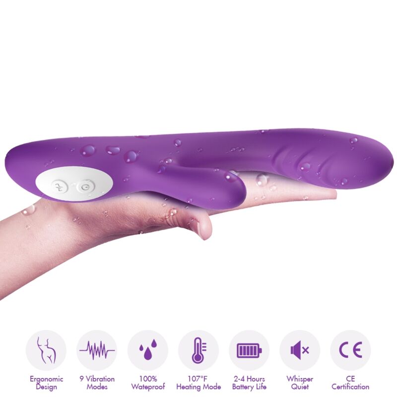 Vibromasseur Spark Effet Chaleur Violet - Armony