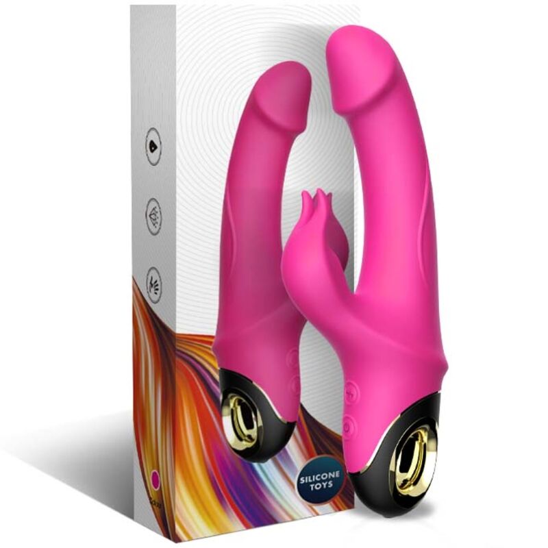 Vibromasseur Rabbit Meteror Fuchsia Rotateur - Armony