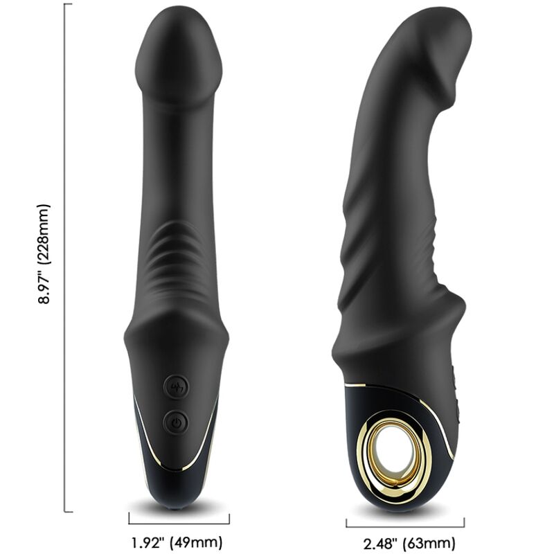 Gode Vibrateur JoyBlade Rotateur Noir - Armony