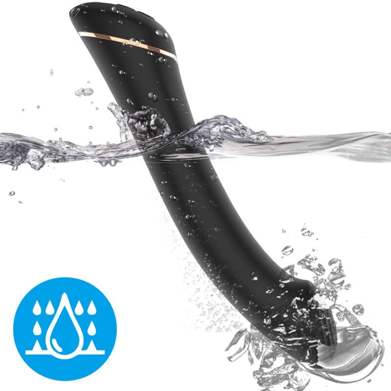 Vibromasseur Armony Flat Head Silicone Noir - Armony