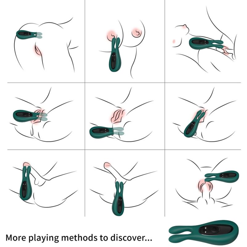 Vibrateur Lapin Stimulateur Armony Vert - Armony