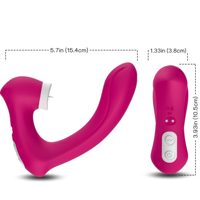 Stimulateur Clitoridien Secretkiss Léchage Vibrant Fuchsia - Armony