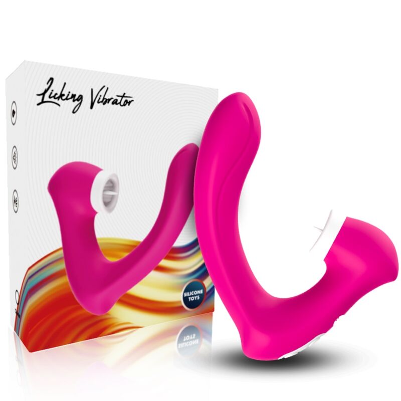 Stimulateur Clitoridien Secretkiss Léchage Vibrant Fuchsia - Armony