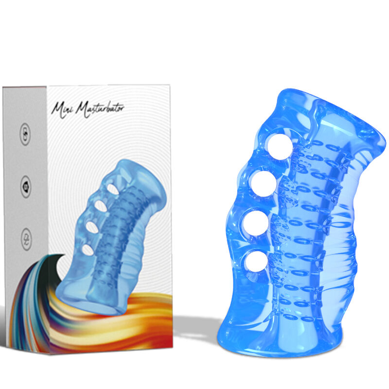 Masturbateur Doigt Bleu 4 Trous - Armony