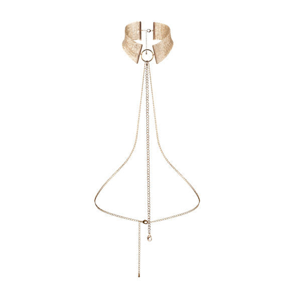 Bijoux Indiscrets - Collier Buste Désir Métallique - Or