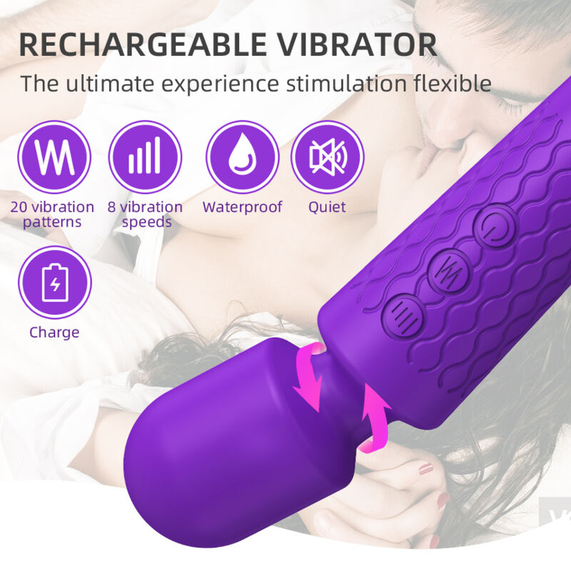Armony - Masseur wand et vibromasseur rechargeable - Violet