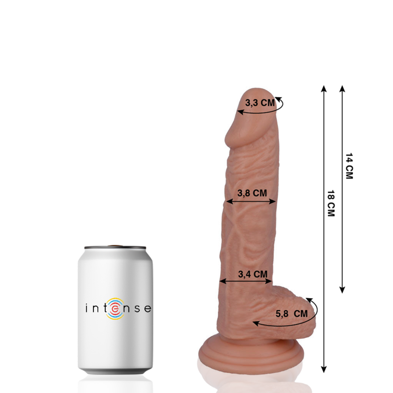 Mr intense - 11 pénis réaliste 18 cm -o- 3.8 cm