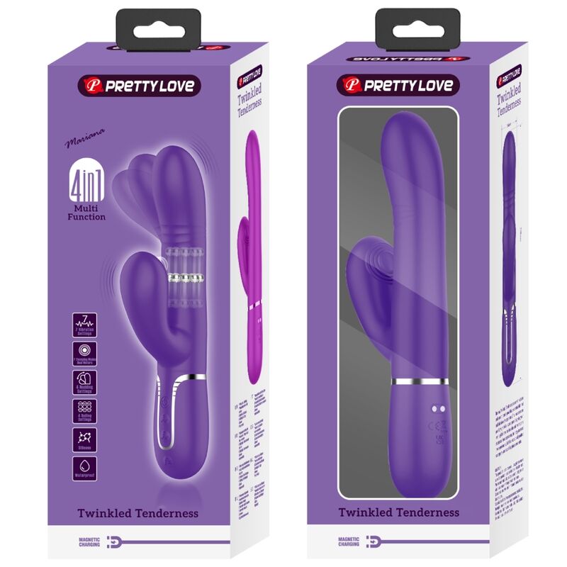 Pretty Love – Vibromasseur Rabbit 7 Modes de Vibration Violet