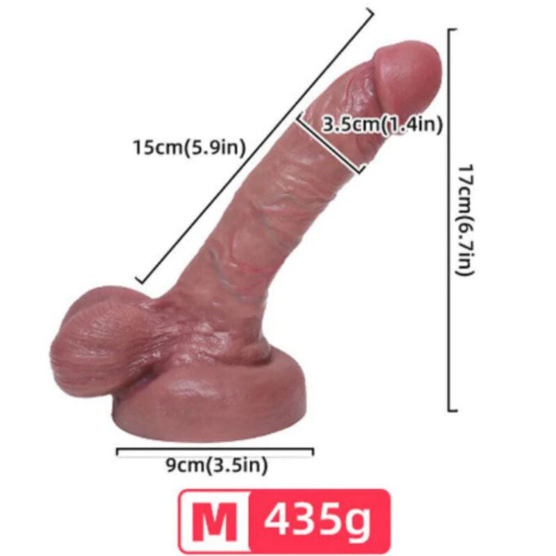 Armony - Gode avec Ventouse Ultraréaliste - 15 cm