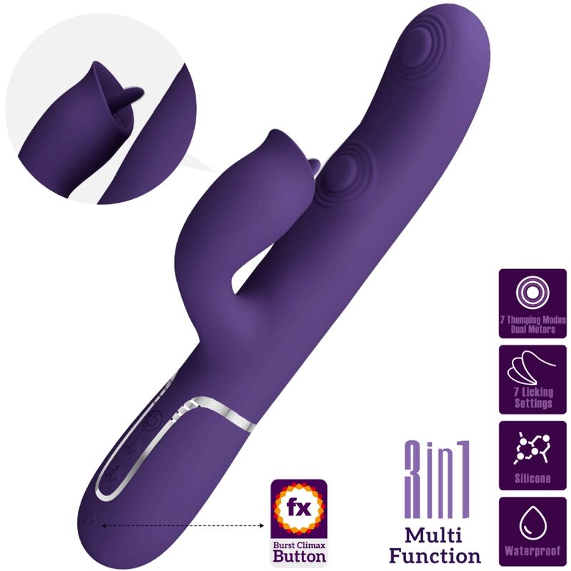 Pretty Love – Vibromasseur Rabbit Stimulateur Clitoris Violet