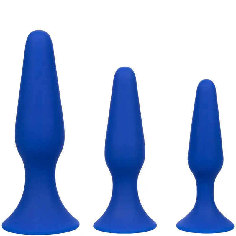 Kit Plugs Anaux Admiral 3 Tailles Graduées Bleu - CalExotics