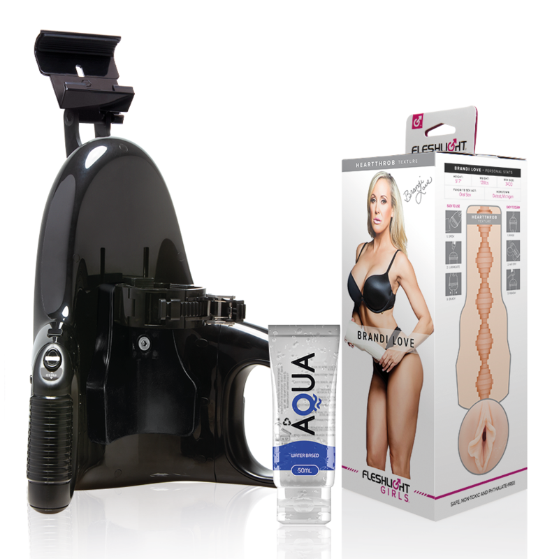 Fleshlight – Pack Masturbateur Automatique + Vagin Brandi Love + Lubrifiant
