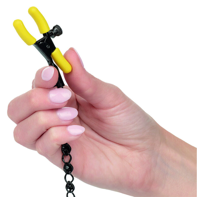 CalExotics – Pinces à seins réglables avec chaîne robuste