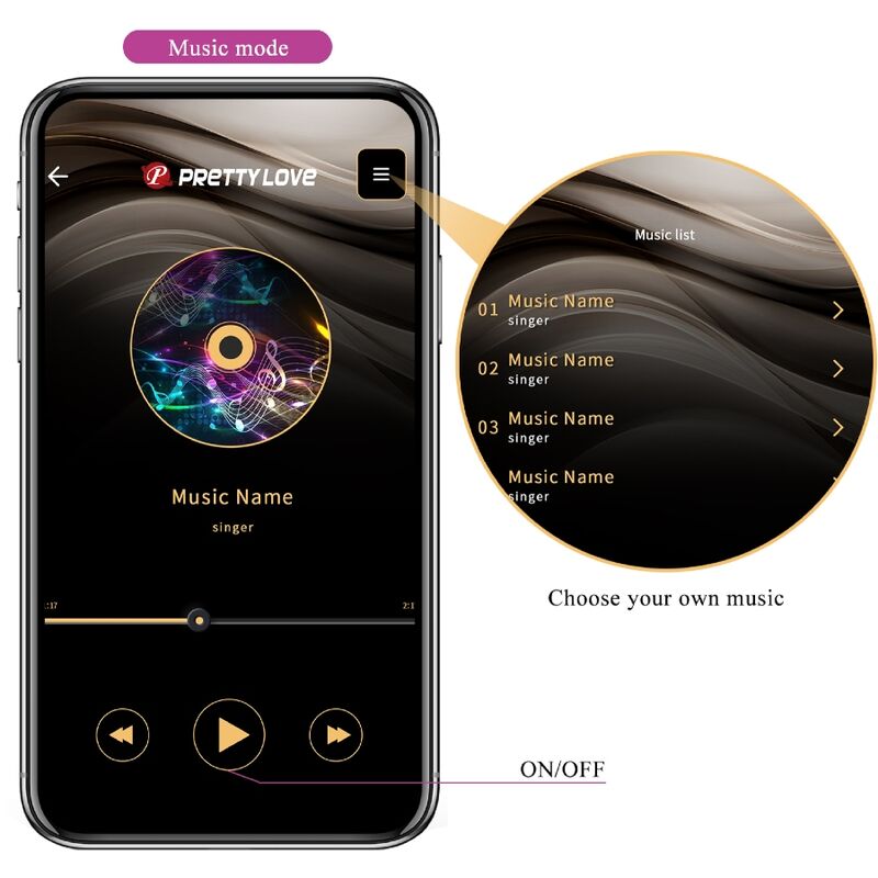 Pretty Love - Plug Anal Connecté et Vibrant avec Application / Violet