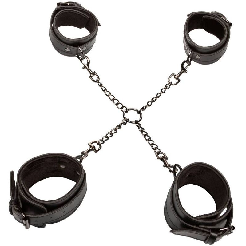 Calexotics – Connecteur Hogtie en X en Cuir Euphoria Réglable