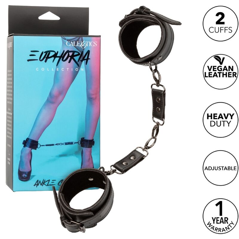 Calexotics – Attaches Chevilles Noires pour Bondage BDSM