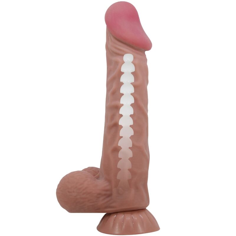 Pretty Love - Gode XXL Ultra-Réaliste Marron avec ventouse - 24 cm