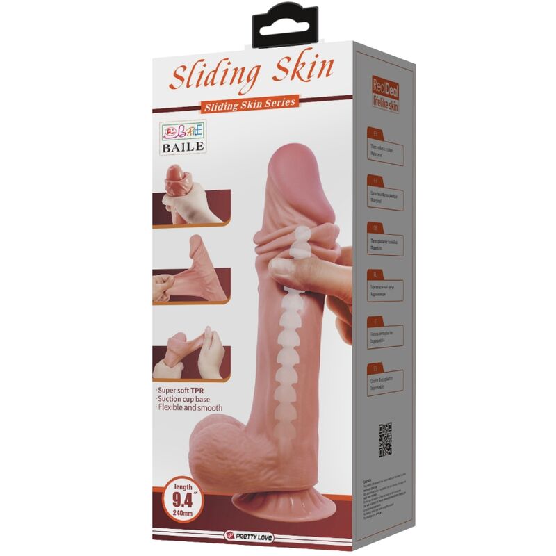 Pretty Love - Gode XXL Ultra-Réaliste Marron avec ventouse - 24 cm