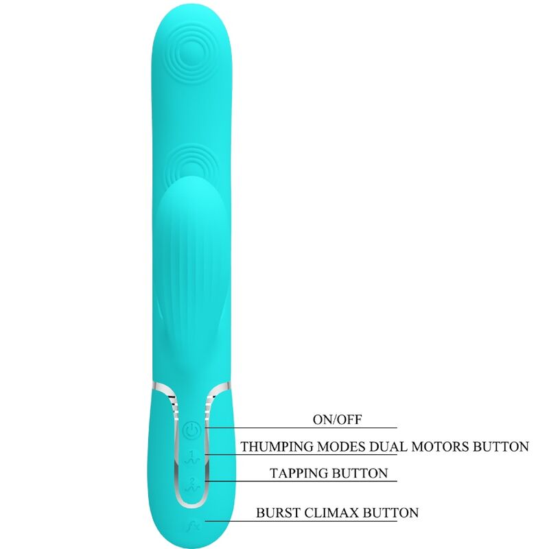 Pretty Love – Vibromasseur Rabbit Stimulateur Point G et Clitoris Bleu