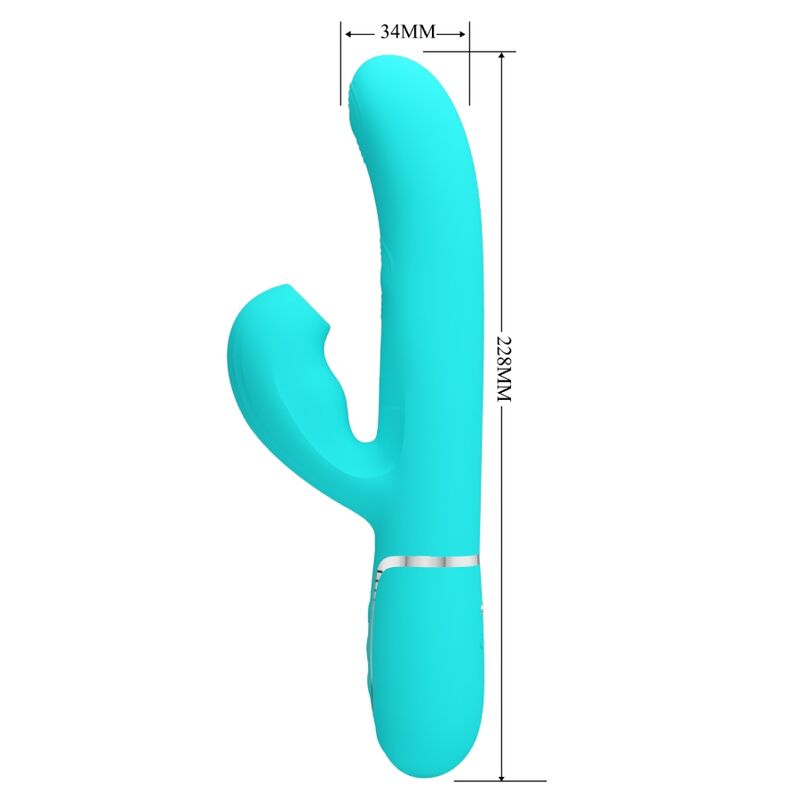 Pretty Love – Vibromasseur Rabbit Stimulateur Point G et Clitoris Bleu