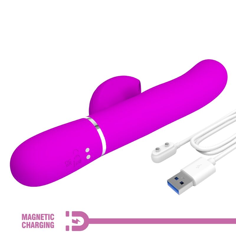 Pretty Love – Vibromasseur Rabbit Stimulateur Point G et Clitoris Violet