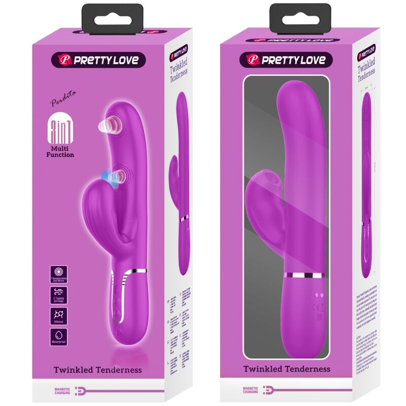 Pretty Love – Vibromasseur Rabbit Stimulateur Point G et Clitoris Violet