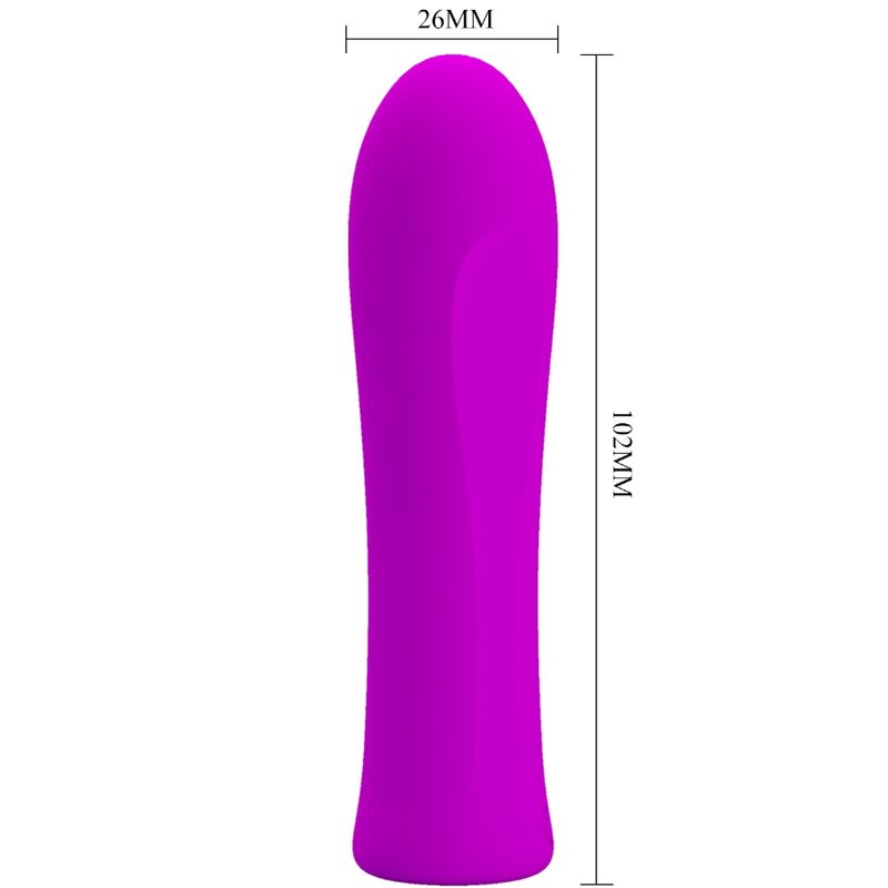 Pretty Love Mini Vibromasseur Alfreda avec 12 Modes de Vibrations en Silicone Rose