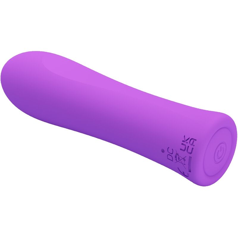 Pretty Love Mini Vibromasseur Alfreda avec 12 Modes de Vibrations en Silicone Violet