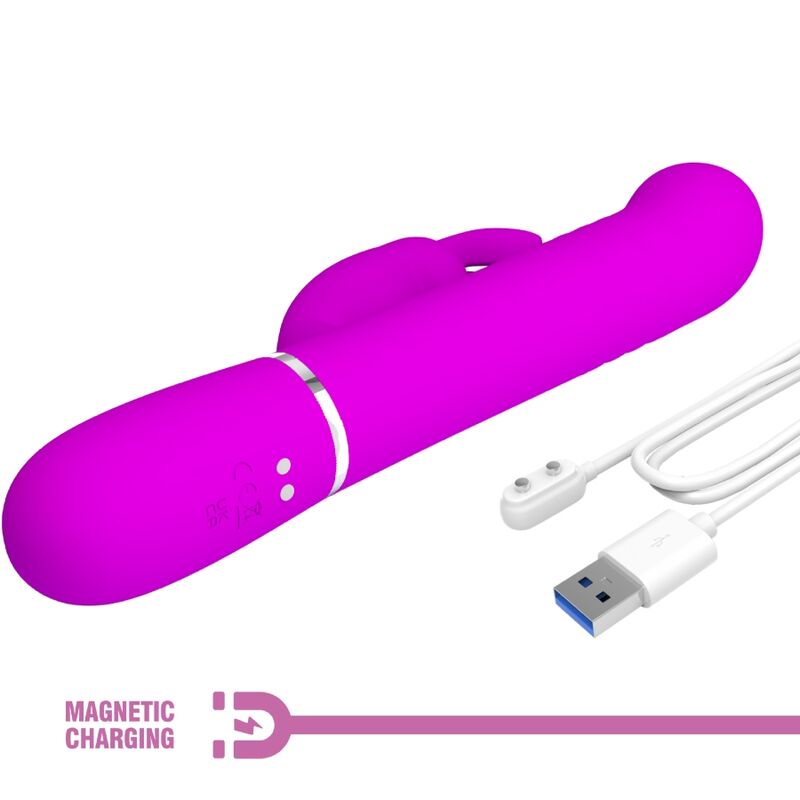 Pretty Love – Vibromasseur Rabbit Coale Multifonction 4 en 1 Violet