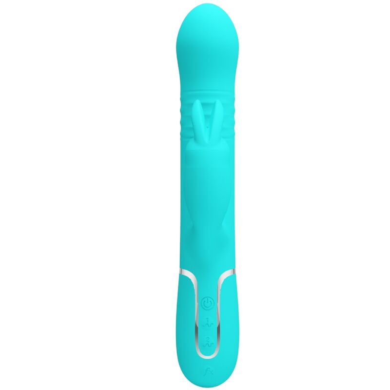 Pretty Love – Vibromasseur Rabbit Coale Multifonction 4 en 1 Bleu