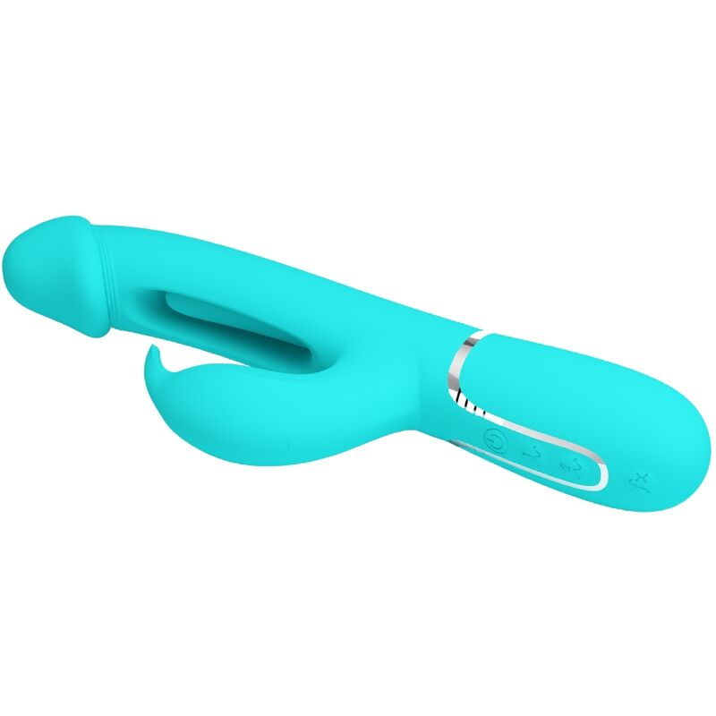Pretty Love – Stimulateur Rabbit Multifonction 3 en 1 Dejon Bleu