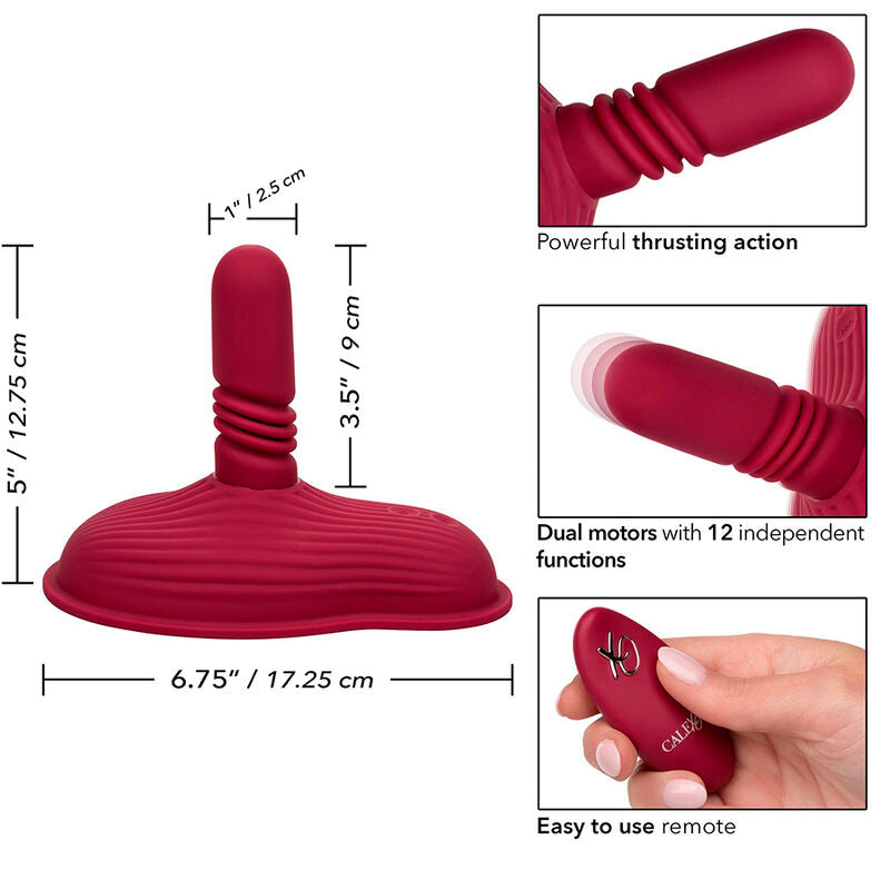 Masseur Dual Rider Remote Control Rouge - CalExotics