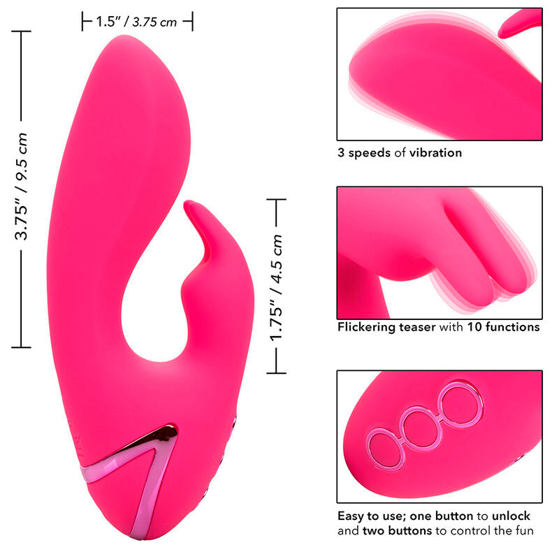 Calexotics – Mini Vibromasseur Rabbit Étanche California Dreaming Sunshine Fuchsia