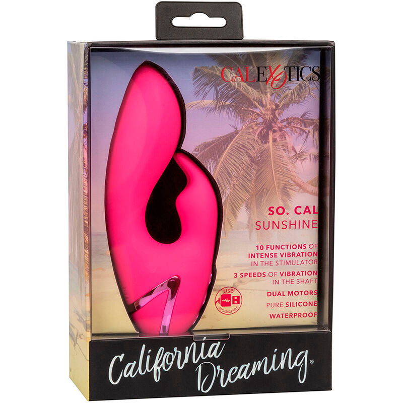 Calexotics – Mini Vibromasseur Rabbit Étanche California Dreaming Sunshine Fuchsia