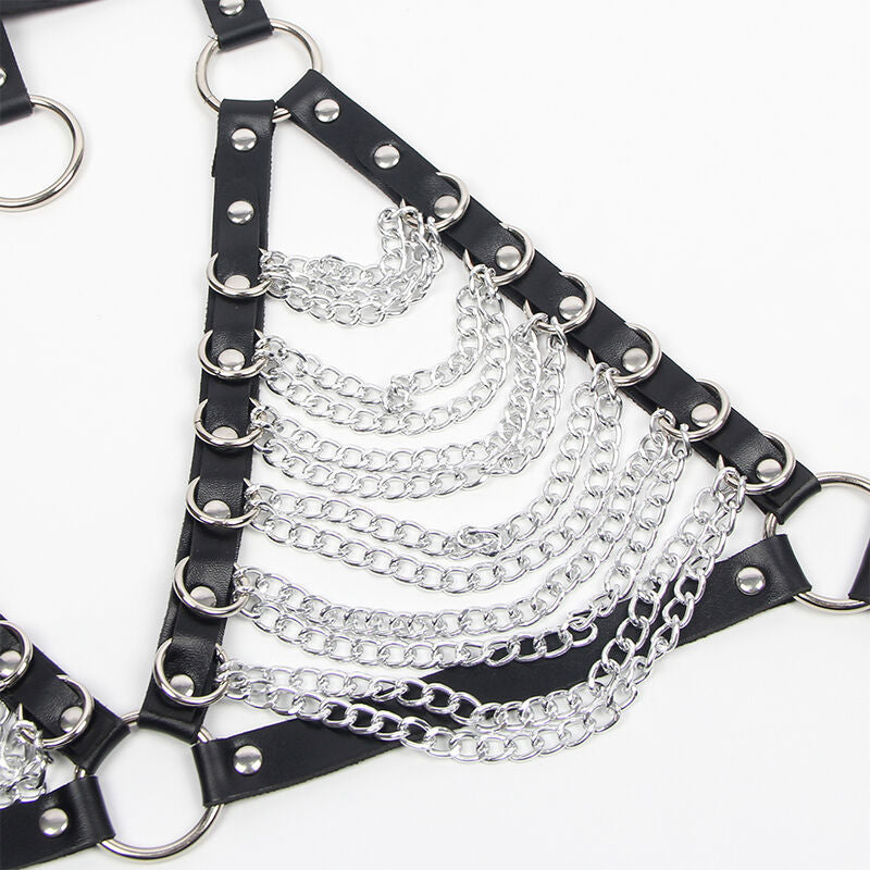 Subblime - soutien-gorge harnais et collier avec chaîne s taille unique