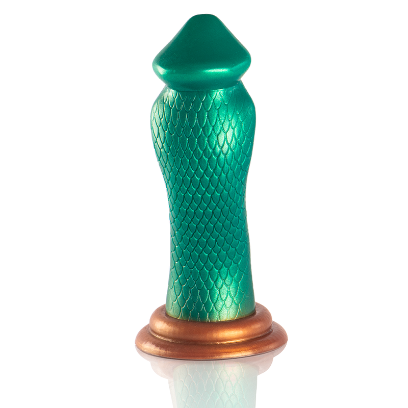 Epic – Gode Python Cobra Vert, Design Écailleux Fantaisie